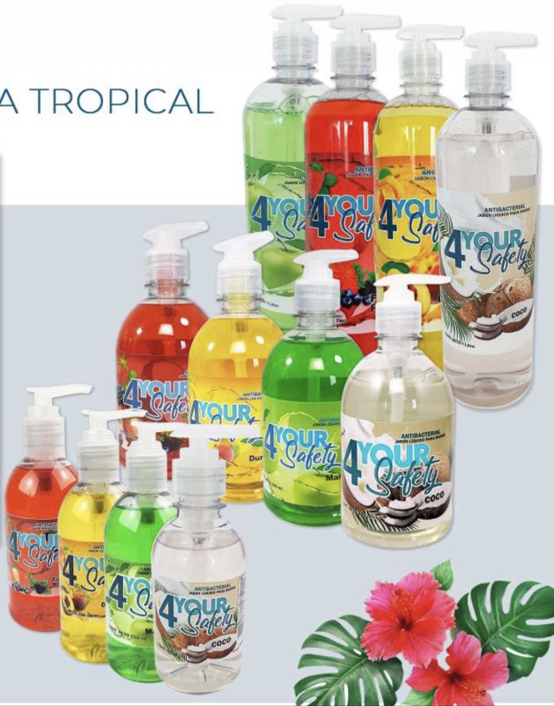 Jabón para Manos (Manzana, Durazno, Coco) - 5 L