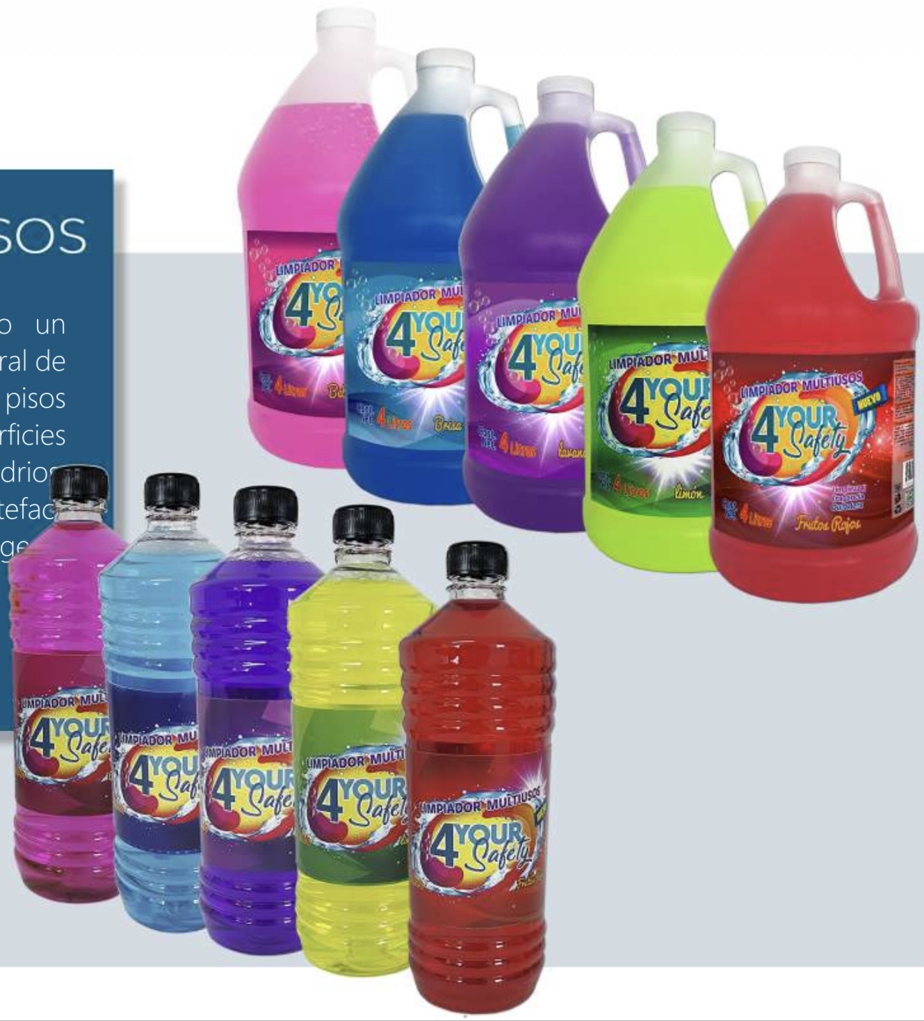 Limpiecito Multiusos (Brisa Marina, Lima-Limón, Lavanda, Bebé, Frutos Rojos) -5 L