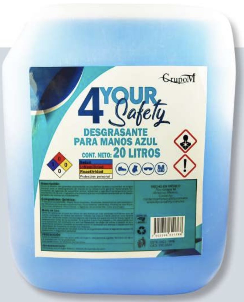 Desengrasante para Manos Azul - 20 L